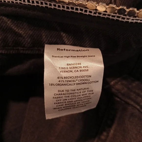 Reformation Stardust High Rise Straight Jeans in Ventura Size 29 New NWT - Picture 7 of 9